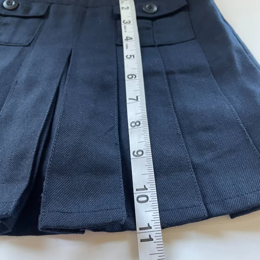 The Children’s Place Girls Skirt Skort Uniform Blue Pleated Size 5